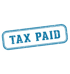 Tax Paid Stamp Rectangular