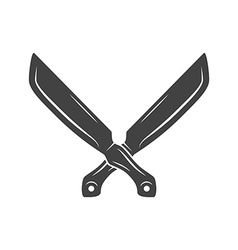 The crossed knives icon knife and chef kitchen Vector Image