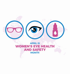 Womens Eye Health And Safety Month Poster