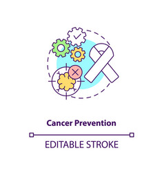 Cancer Prevention Concept Icon