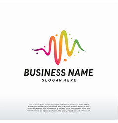 Colorful Pulse Healthcare Logo Designs Color