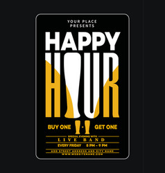 Happy Hour Party Poster Or Flyer Design