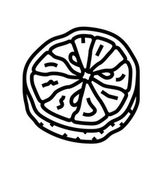 Lemon Dried Fruit Line Icon