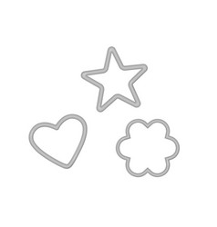 Metal Cookie Cutters Heart Star And Flower Mold