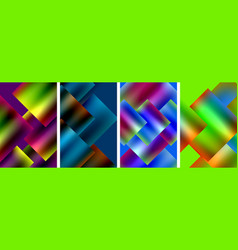 A Set Of Four Colorful Abstract Backgrounds With