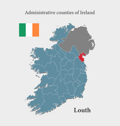 Map Ireland County Louth