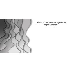 3d Abstract Background With White Paper Cut Shapes