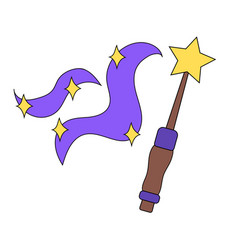 Magic Wand With Sparkle Miracle Witch Stick