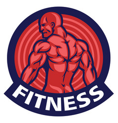 Bodybuilder body parts icons Royalty Free Vector Image