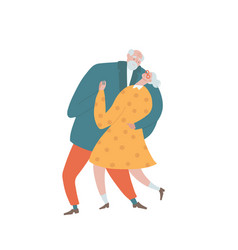 Elderly People Couple Dancing Together Old Man