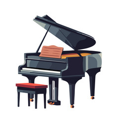 Grand Piano With Chair Icon