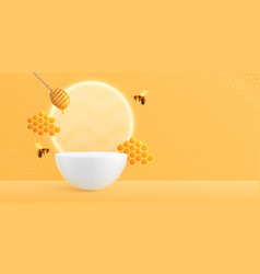 Honeycomb Podium Mockup Background