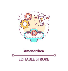 Amenorrhea Concept Icon