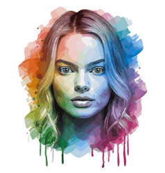 Margot Robbie Watercolor