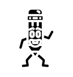 Office Pen Character Glyph Icon