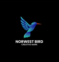 Logo Bluebird Gradient Colorful Style