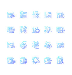 Small Business Incentives Gradient Linear Icons