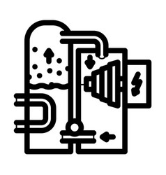 Steam Generation Nuclear Energy Line Icon