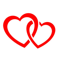 Two Intertwined Hearts Icon