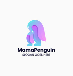 Logo Penguin Gradient Colorful Style