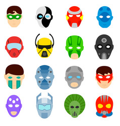 Masks Of Superheroes And Villains Fictional