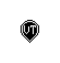 Vt Pixel Art Initial Logo