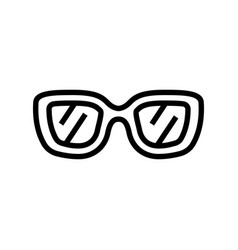 Beach Glasses Frame Line Icon