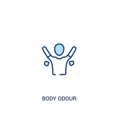 Body Odour Concept 2 Colored Icon Simple Line