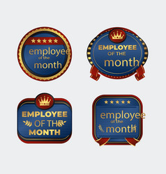 Gradient Employee Of The Month Badges