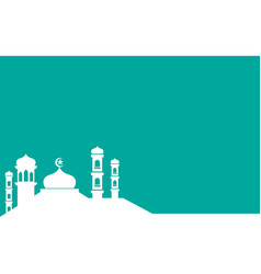 Simple Islamic Mosque Background Template