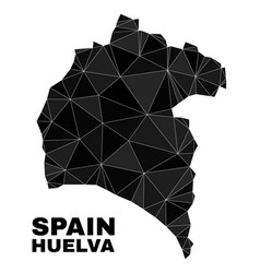 Triangle Filled Huelva Province Map