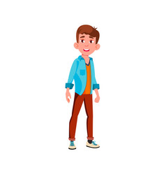 Boy Teen Enjoy In Mall Cartoon