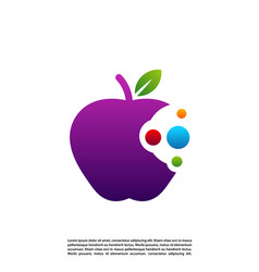 Concept Design Apple Logo Colorful