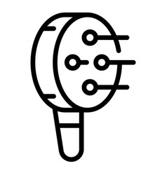 Curly Hair Device Icon Outline Style