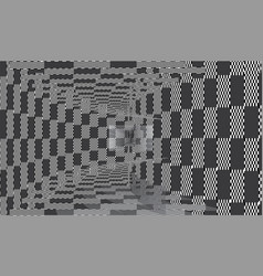 Tunnel Or Wormhole Checkered Wireframe 3d