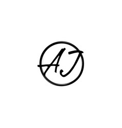 Aj Street Style Modern Initial Logo Concept