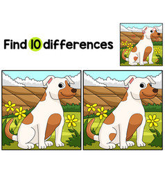 Jack Russell Terrier Dog Find The Differences