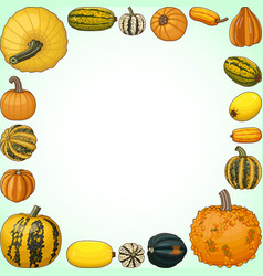 Square Banner Winter Squash Clipart