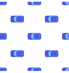 Blue Car Top View Pattern Seamless