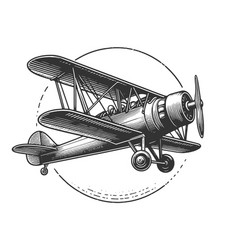 Classic Biplane Airplane