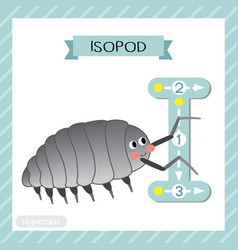 Letter I Uppercase Tracing Isopod