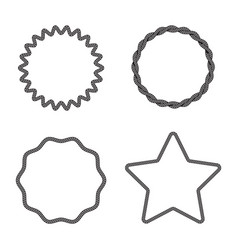 Rope Boarder Circle Pattern Frame