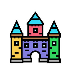 Castle Toy Baby Color Icon