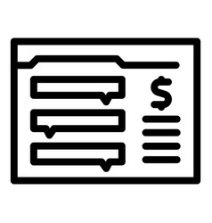 Loan Money Icon Outline Earn Money