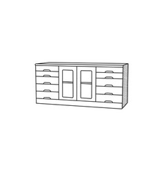 Shelf Furniture Minimalist Logo Icon