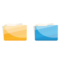 Two Folder On A White Background