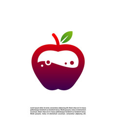 Concept Design Apple Logo Colorful