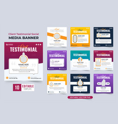 Modern Business Client Testimonial Template