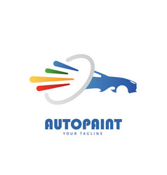 Auto Paint Colorful Logo Design Symbol