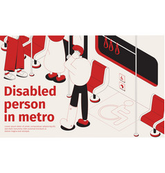 Disabled Person In Metro